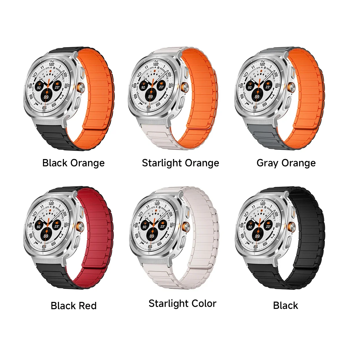 Magnetisches Armband für Galaxy Watch Ultra 2, Silikon-Uhrenarmband für Samsung Galaxy Watch Ultra 47mm, Zubehör ﻿ – Detail 10