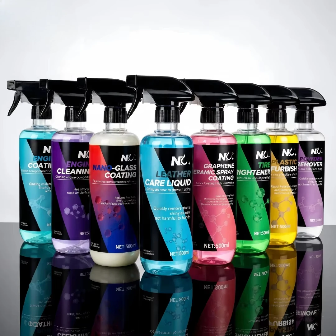 Factory Customization 7Pcs Car Wash Care Kit Auto Detailing Set Microfiber Towel Wash Mitt Wheel Engine Cleaner