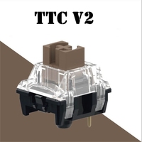 TTC Mute Silent Brown V2 V3 Tactile Switch 3pin 55g Mechanical Keyboard Switches Dust Proof Factory Lubrication For Gaming Gamer