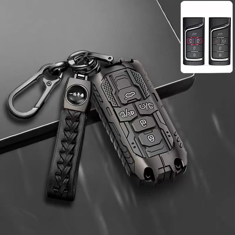 Zinc Alloy 5 Buttons Car Key Case Cover For GAC Trumpchi GS4 GM8 GA3 GA6 SGS7 GA4 GS5 GS3 Legend GS8 Remote Fob Key Accessories