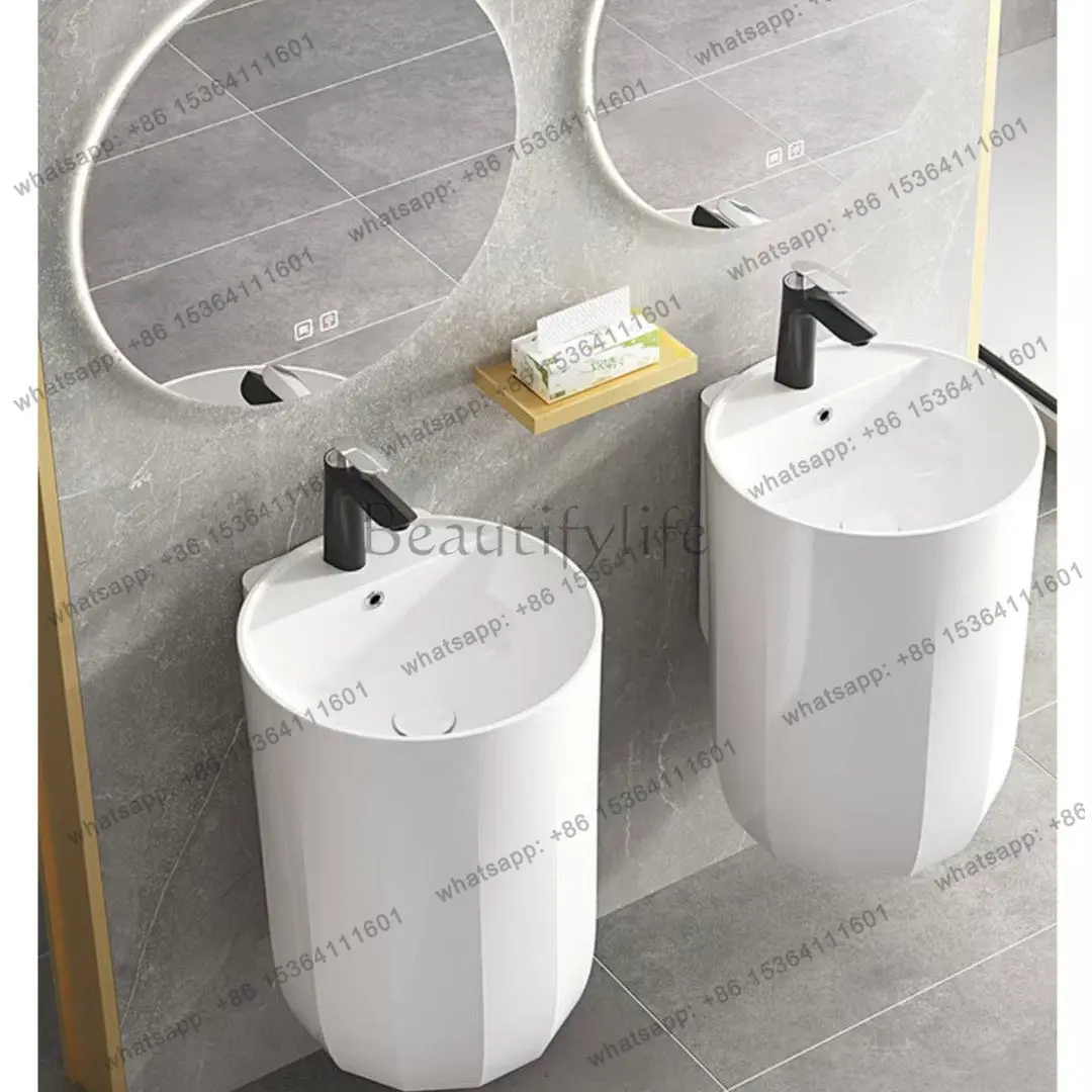 Ceramic wall-mounted washbasin, balcony single washbasin washbasin wash