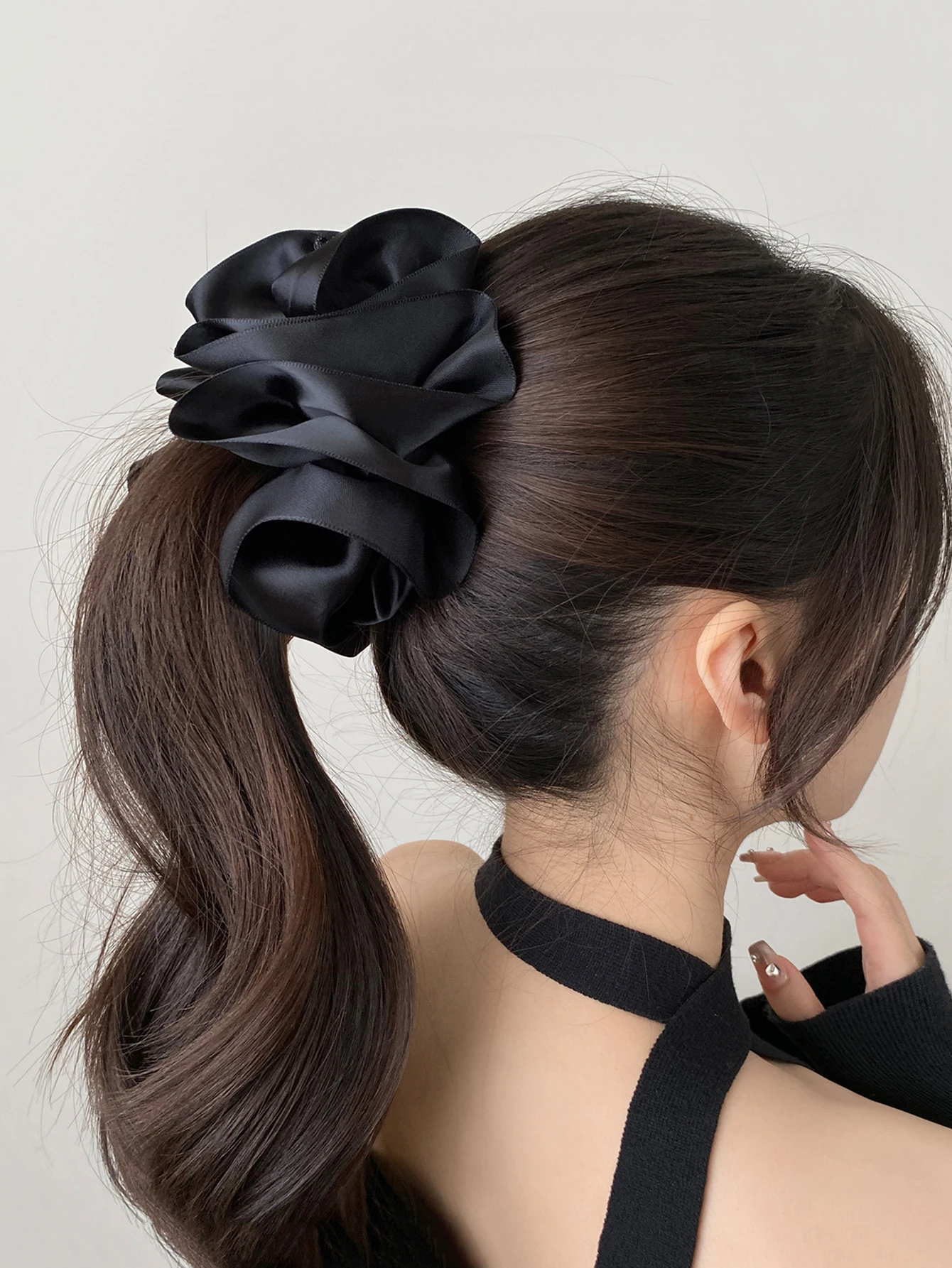 Lystrfac New Banana Clip Bow Hair Clips for Women Girls Back Head Double Layer Hairpin Horsetail clip Modne akcesoria do włosów — zdjęcie 5