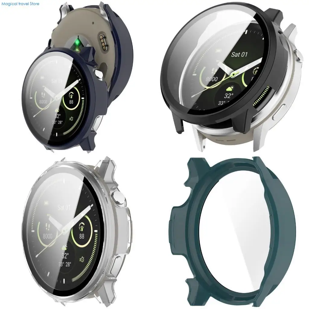 N2UB Smartwatch Cover Shell Case with Tempered Glass Film for 4 41mm