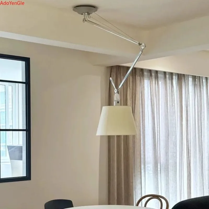 Italian rotatable rocker arm shift chandelier medieval designer adjustable study dining room reading work computer pendant light