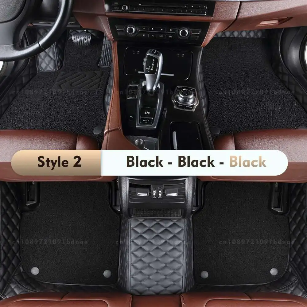 For Mercedes Benz GLK class X204 2008-2015 14 13 09 12 Double Layer Car Floor Mats Custom Foot Pads Carpet Interior Accessories
