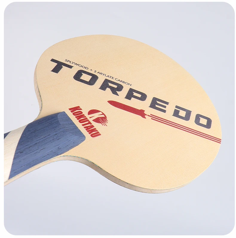 NEW LAUNCH KOKUTAKU Torpedo Table Tennis Blade 5W+2C Outer Hinoki OFF+ Loop Drive Attack FL/CS