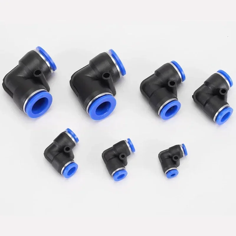 20/100/500pcs Pneumatic Fitting PV Air/Water Hose and Tube Push in Connector Plastic Pipe Hose Quick Connector,OD 4mm 6mm 8 10mm