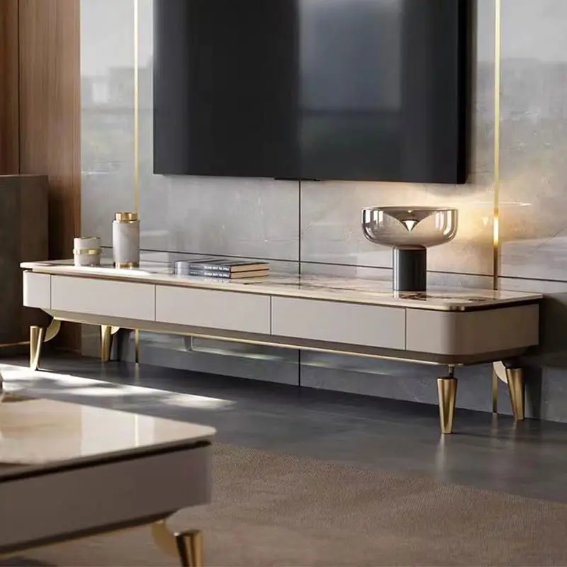

Luxury Heavy Brown Tv Stand Drawers Gray Simple Modern Television Tv Stand Legs Designer Gold Szafka Pod Rtv Bedroom Furniture