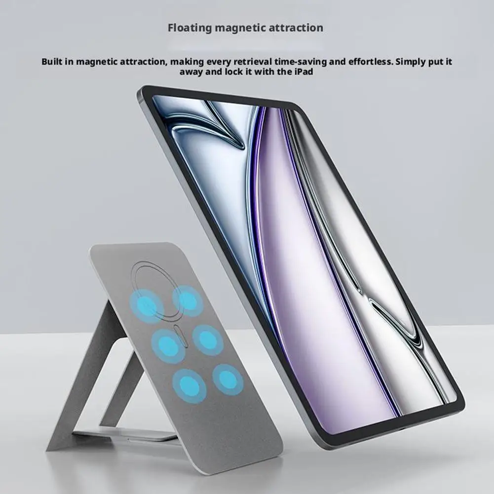 Supporto magnetico per tablet per iPad Supporto per tablet pieghevole multifunzionale Accessori da scrivania per ufficio domestico da viaggio