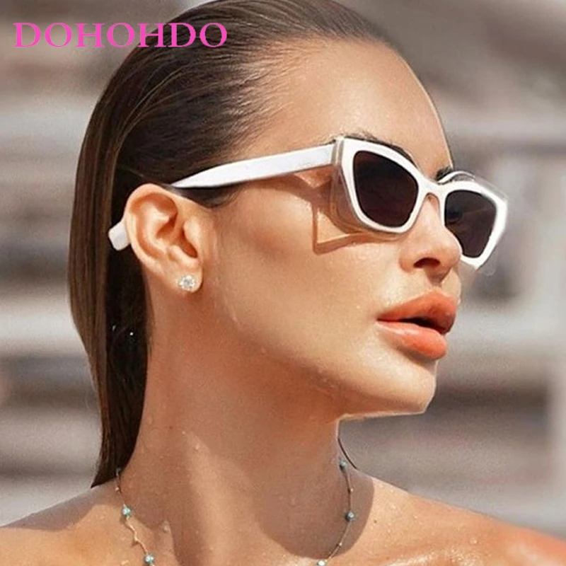 موضة خمر إطار كبير مربع المسامير النظارات الشمسية النساء الرجال الاتجاه العلامة التجارية مصمم الصيف السفر في الهواء الطلق نظارات شمسية UV400