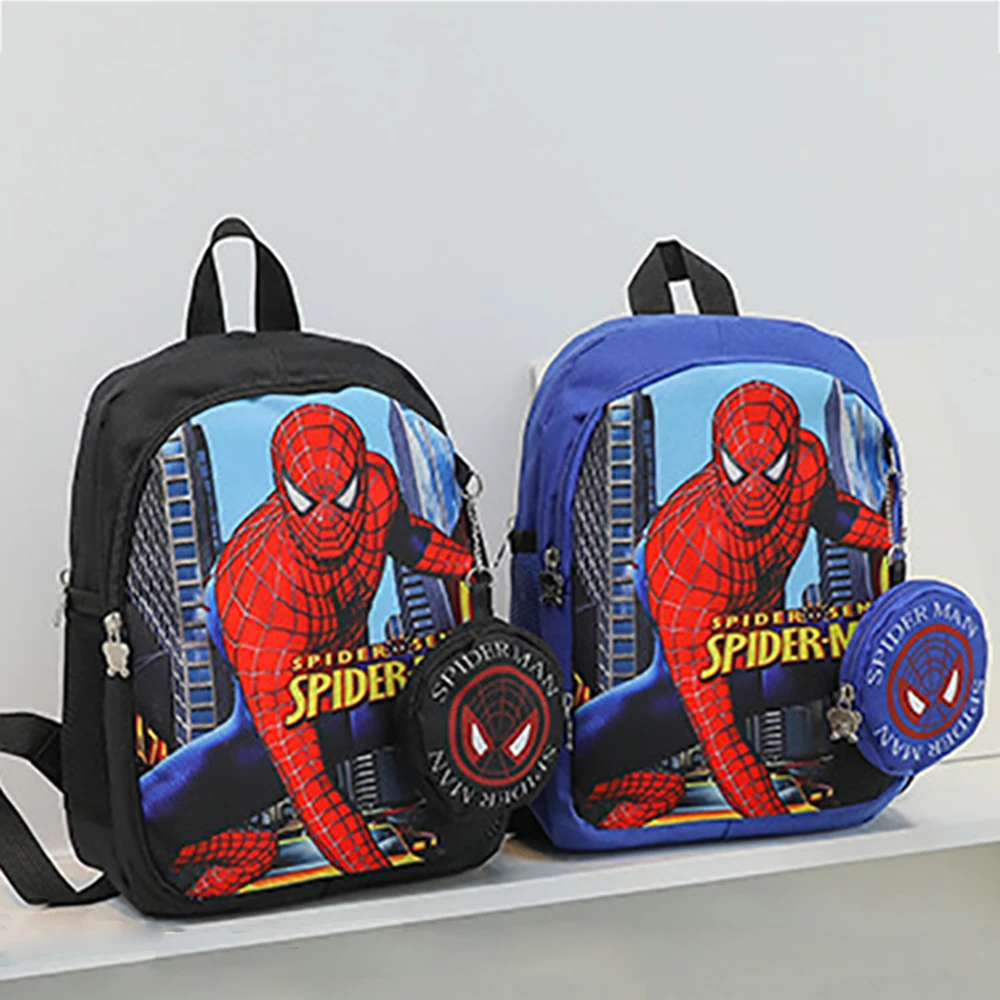 Marvel Kids Backpack for Students Spider Man Design Kindergarten Bagpack Casual Baby School Bags Teenagers Breathable Bookbag