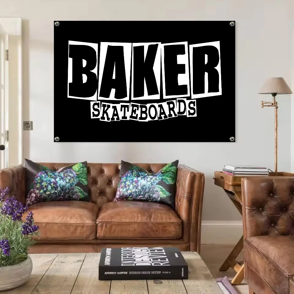 الخبازين سكيتبورد ركلة دفع ديكور خارجي غرفة الجمالية الزخرفية أعلام ولافتات حديقة العلم المرآب الجدار الديكور مضحك #2