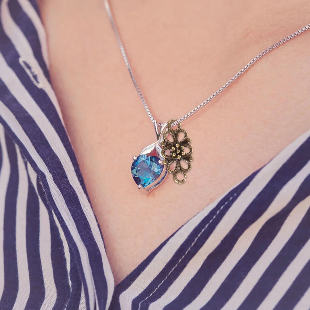 

60pcs Alloy Flower Charms Pendants Diy Jewelry Connectors Decorative Accessories For Necklaces Bracelets Keychains Cosplay Retro