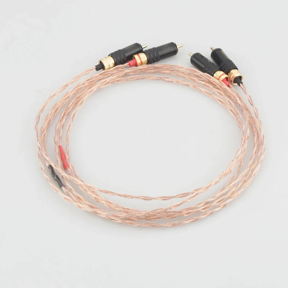 Высококачественный аналоговый кабель RCA из чистой меди 3TC, супермягкий соединительный кабель RCA TO RCA HIFI Phono для усилителя DAC DVD