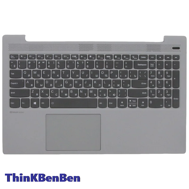 RU Russian Platinum Grey Keyboard Upper Case Palmrest Shell Cover For Lenovo Ideapad 5 15 ITL05 IIL05 ALC05 ARE05 5CB0X56101