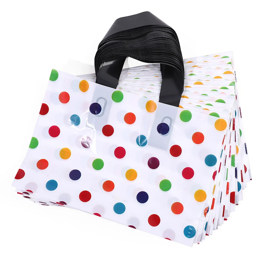 Sacs cadeaux à pois avec poignées, 10/20 pièces, pour mariage, fête d'anniversaire, faveurs de Noël, nouvel an, emballage cadeau, baby shower