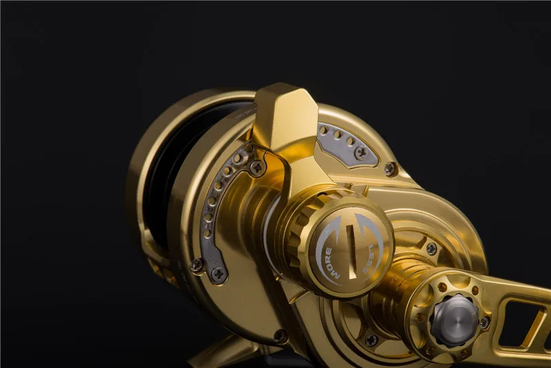 MADOX Angelrolle 11BB Salzwassertrommelrad Langsame Jigging-Rolle Max Drag 40 kg Drag Sound – Detail 5