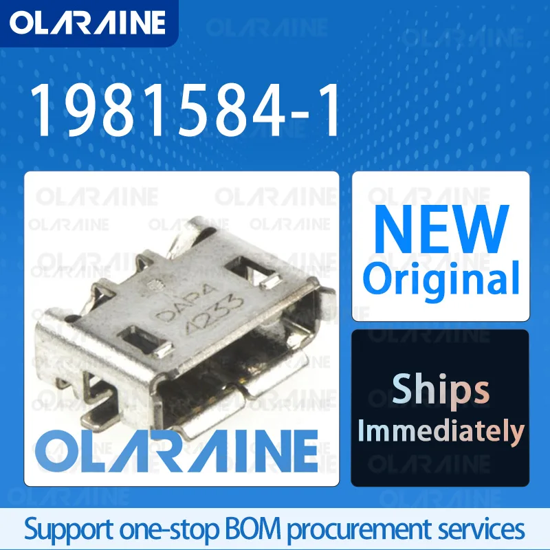 

20/50/100Pcs 1981584-1 100% brand new and original IC chip USB connector 5 Contact