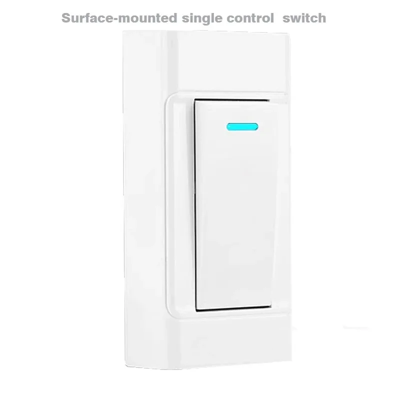 Surface-mounted Control Switch 1 2 Gang 1 2 Way 110~250V Bedroom Bedside Button Dual Control Mini Hand-pinched Small Switch