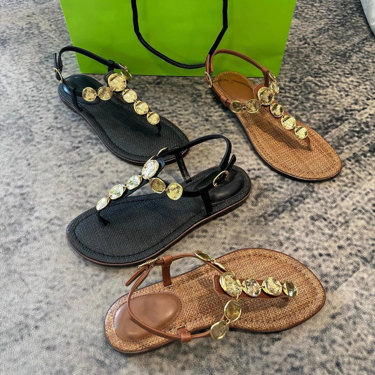 

Женские сандалии без шнуровки, новые летние удобные сандалии на плоской платформе, модная пляжная дизайнерская обувь 2025 года, женские сандалии De Mujer