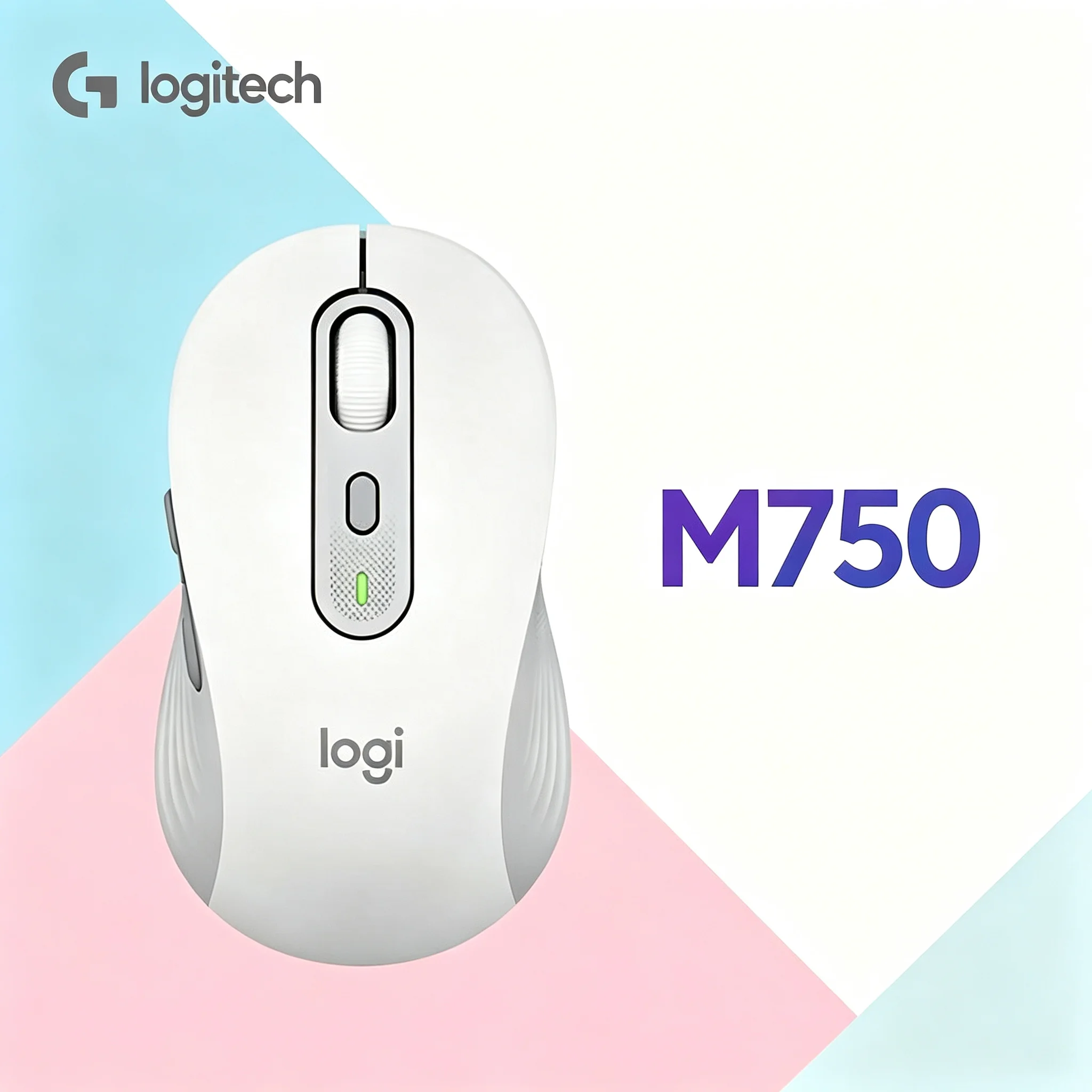 Logitech M750 Adaptive SmartWheel Wireless Mouse,Adjustable 400‑4000 DPI,SilentTouch Noiseless Clicks For Laptop Notebook Deskto
