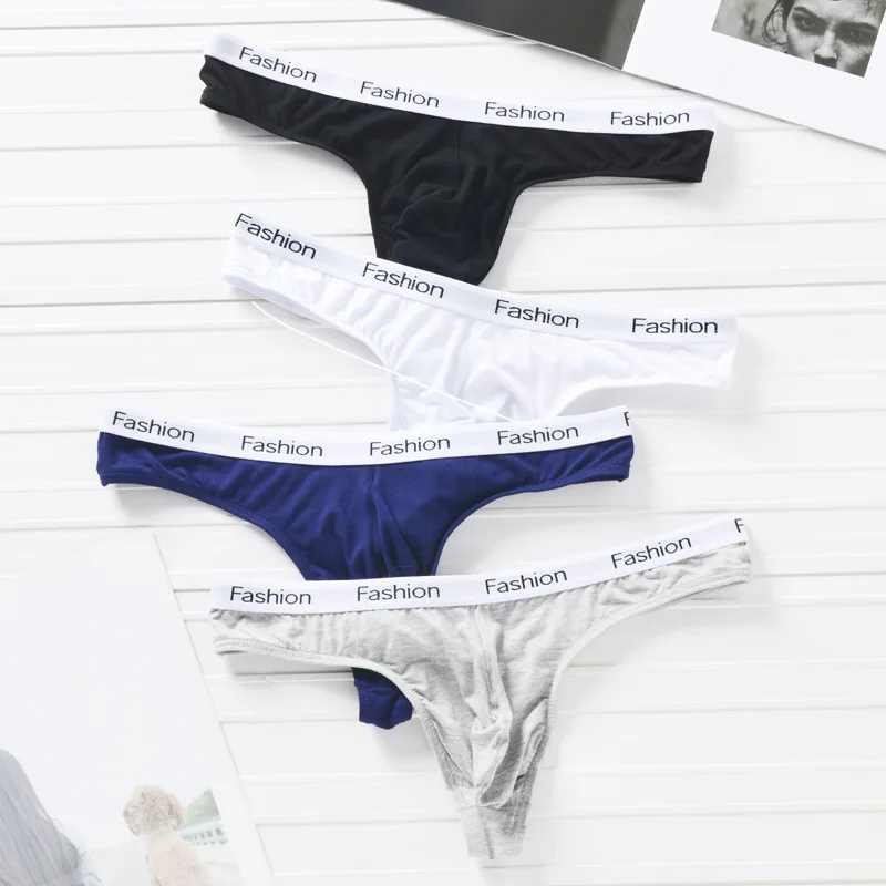 

Модальные выпуклые стринги для мужчин, сексуальные U-образные выпуклые стринги с Т-образной спинкой, мягкие эластичные стринги для геев, эротические стринги с открытыми ягодицами, высокая вилка, трусики