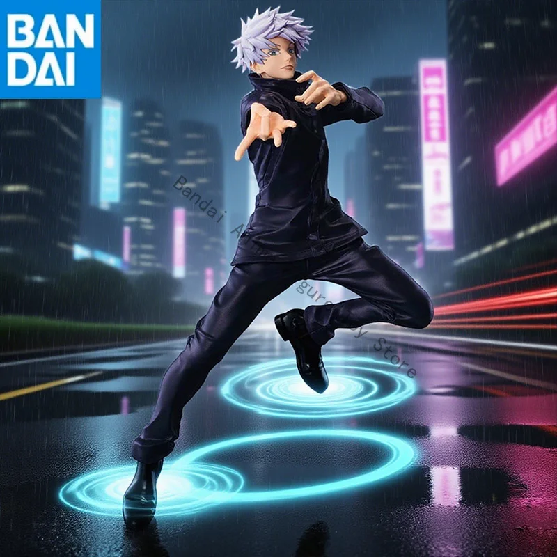 

in stock Original Genuine BANDAI NAMCO BANPRESTO Jujutsukaisen MAXIMATIC Satoru Gojo Figure model PVC 25cm Desktop ornament gift