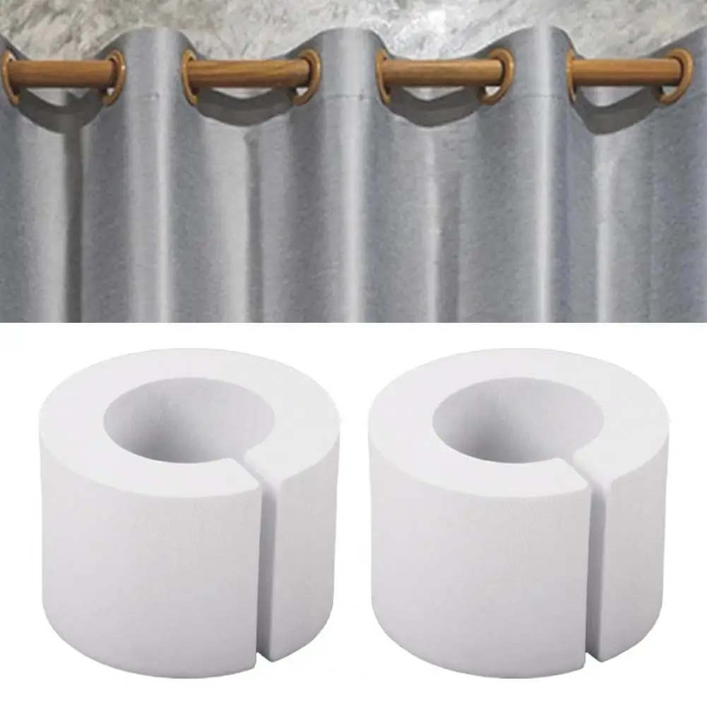 5/10Pcs Curtain Spacers EVA Foam Rollers 50/85mm Curtain Shaper Uniform Spacing Rod Attachment Drapes Spacer for Home Office