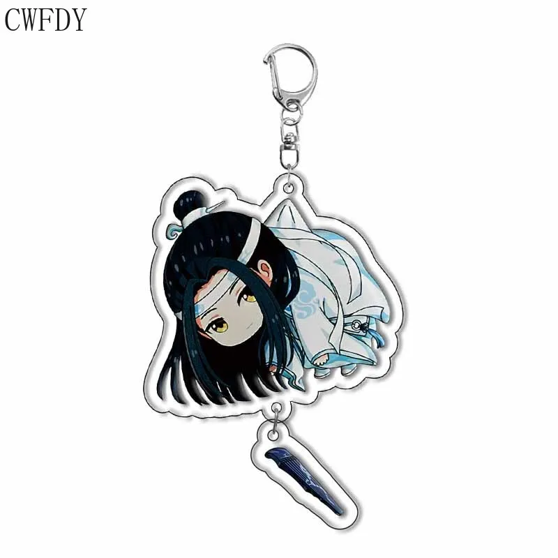 20pcs Grandmaster of Demonic Cultivation Keychain Cosplay Figure Keyring Mo Dao Zu Shi Cute Acrylic Key Chain Jewelry Wholesale