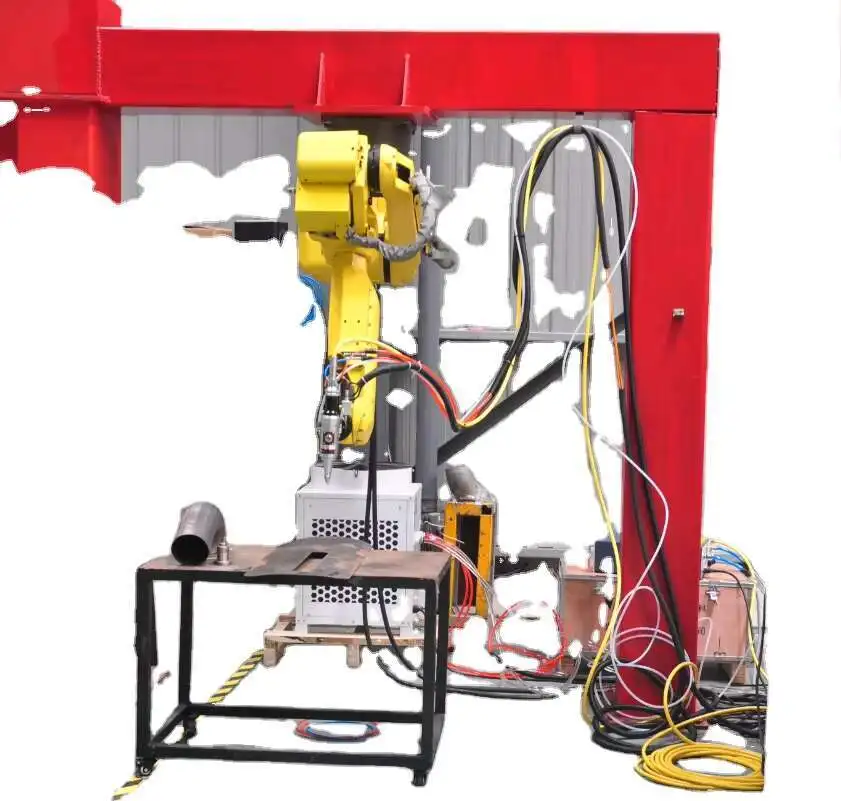 FED 6000W Fiber For Mental Workpieces With 6 Axis Robot 3D Laser Cutting Equipment