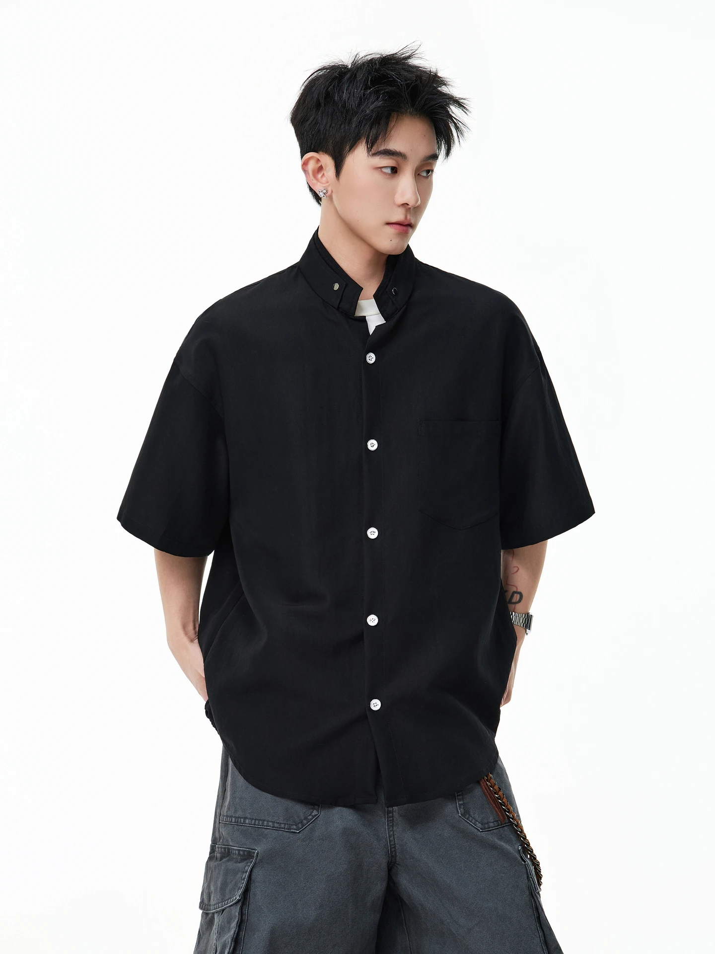 

Мужская футболка Wukong в американском ретро-стиле, летняя, модная, брендовая, парная, с коротким рукавом