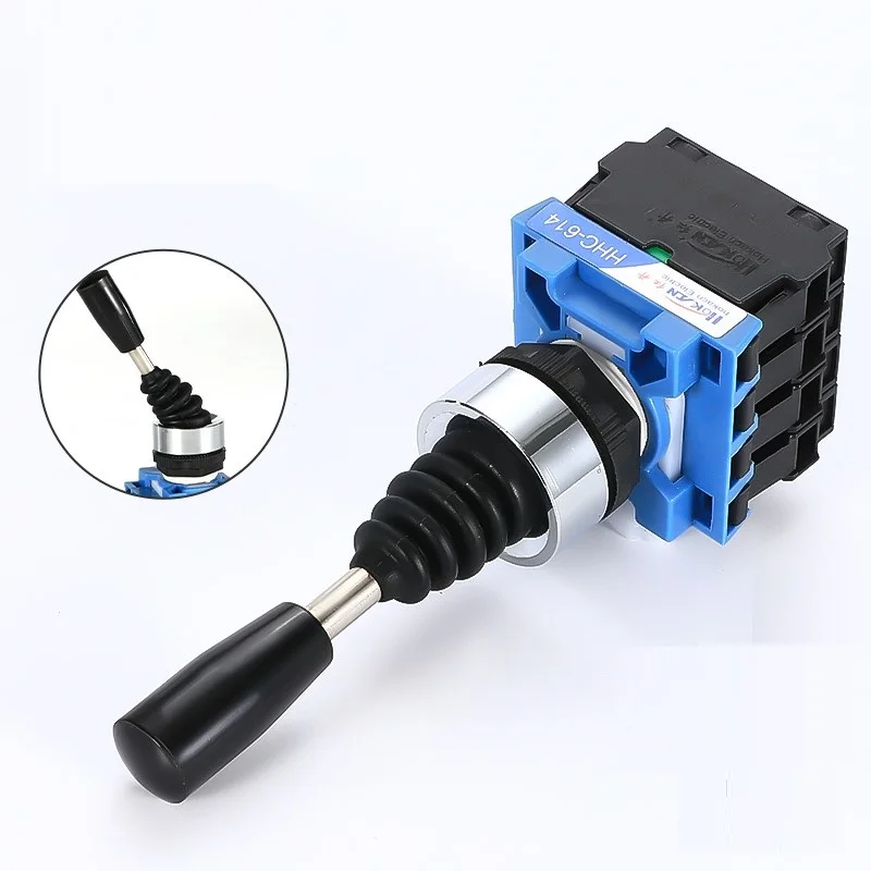 22mm Master Monolever Joystick Switches 2 4Way Position Self Locking Latching Momentary Toggle Rocke Cross Switch 2 4NO HKC-612