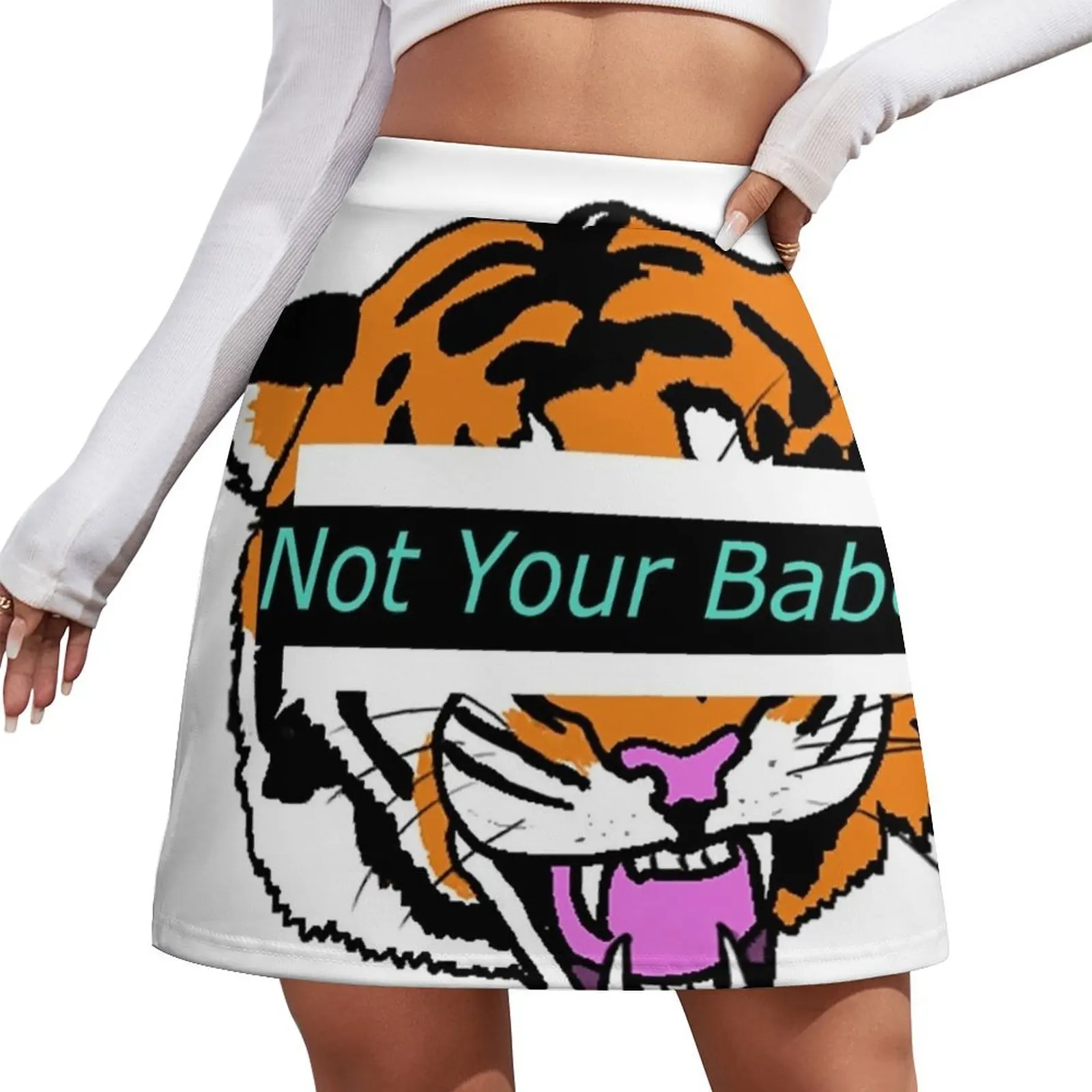 

Not Your Babe! Mini Skirt School skirt Female clothing Mini Skirt