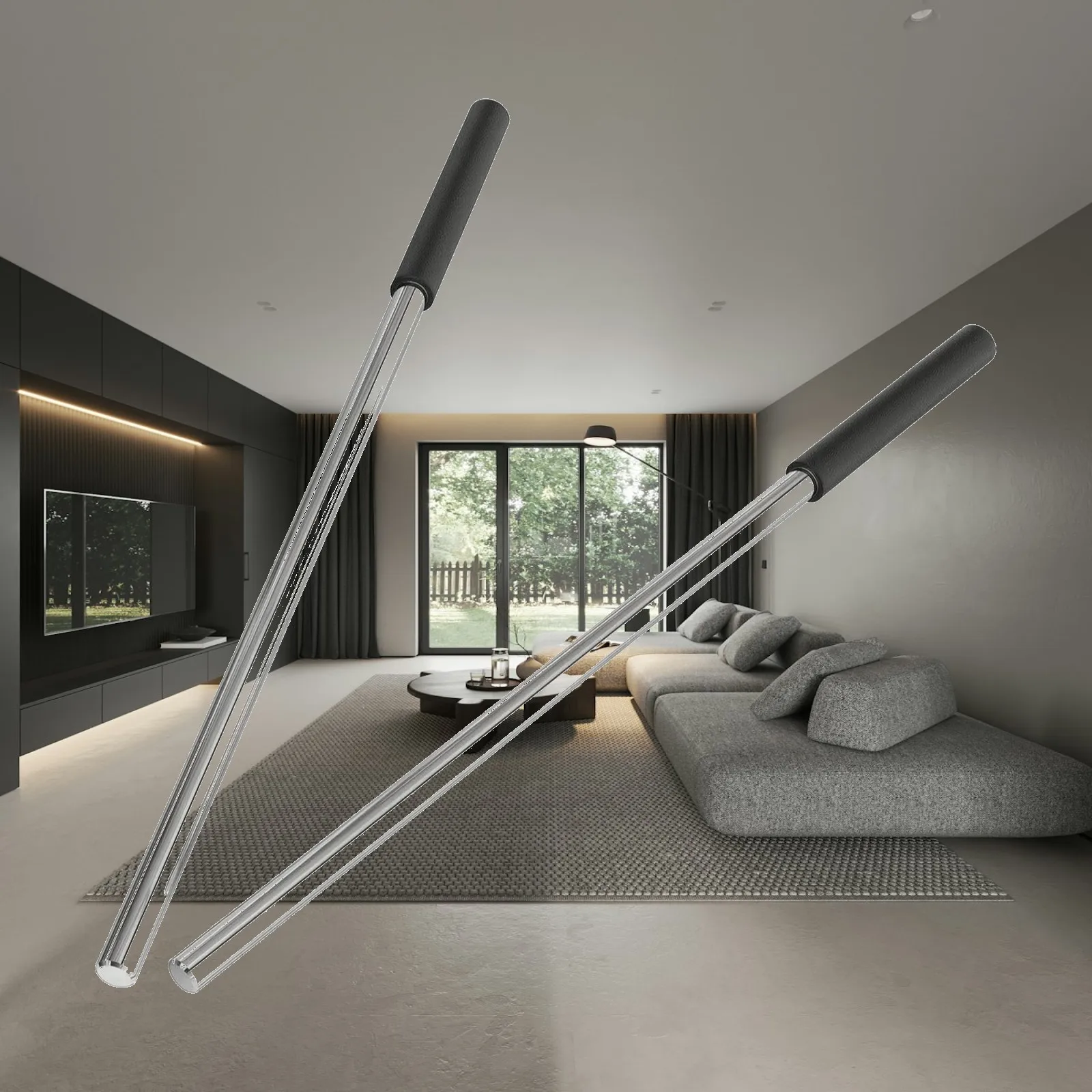 Professional Garage Door Winding Bar for Spring Tension Adjustment with Rubber Handle for Safety