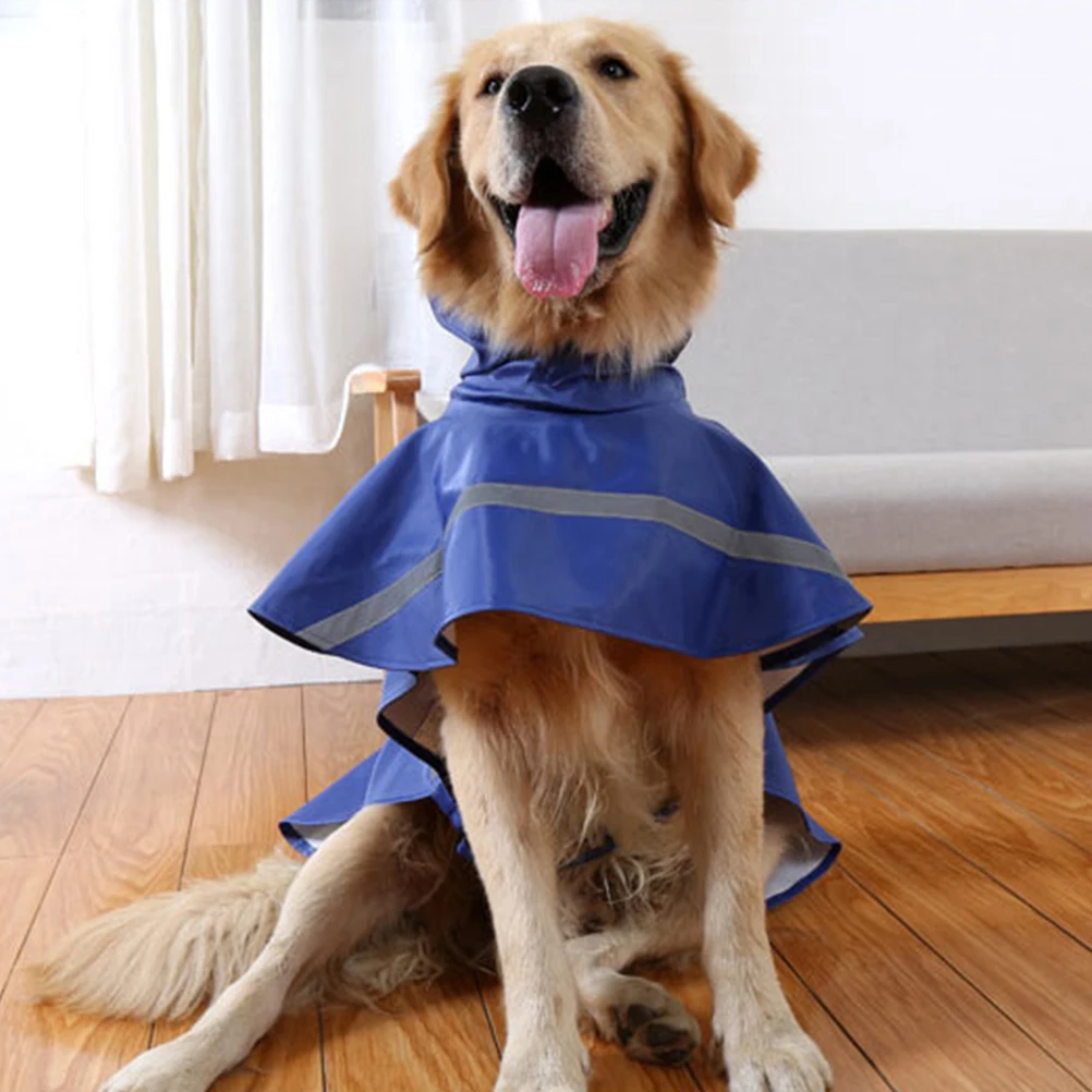 

1pc Dog Raincoat Waterproof Pet Rainwear For Small Medium Dogs Outdoor Puppy Rain Slicker Labrador Rain Hoodie