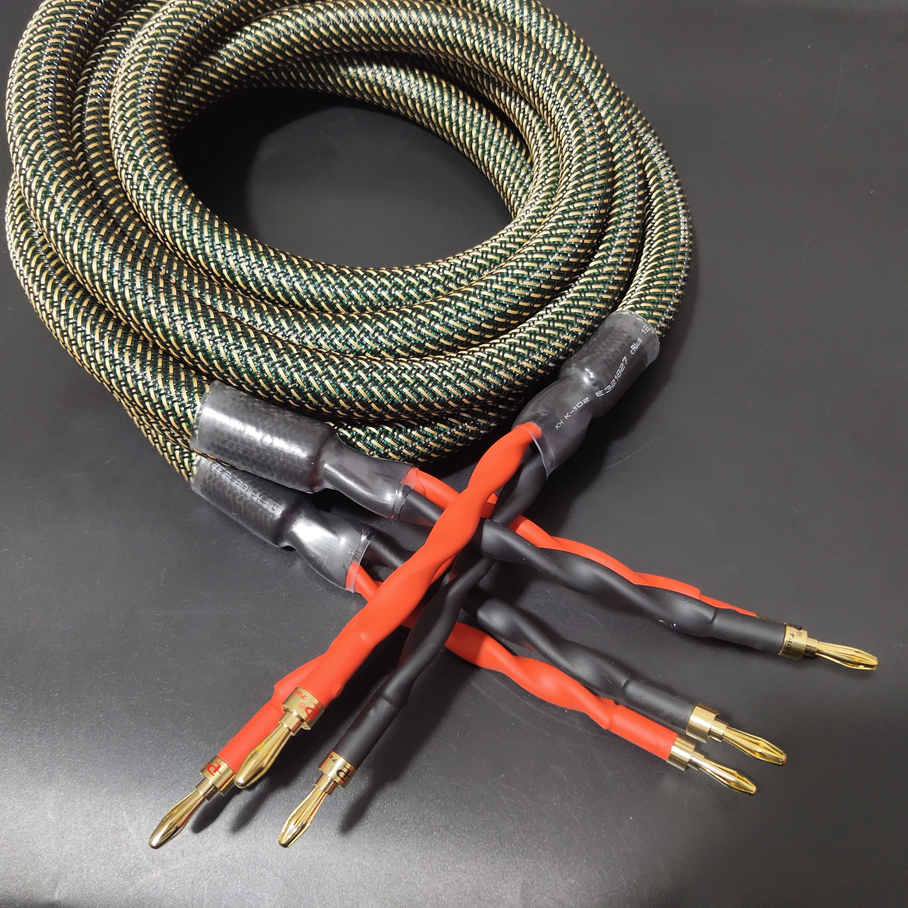 

MCINTOSH Speaker Cable HiFi Pure Copper Main Speaker Cable 4-core 4N Oxygen-free Copper Audio Banana Plug Bi Wire