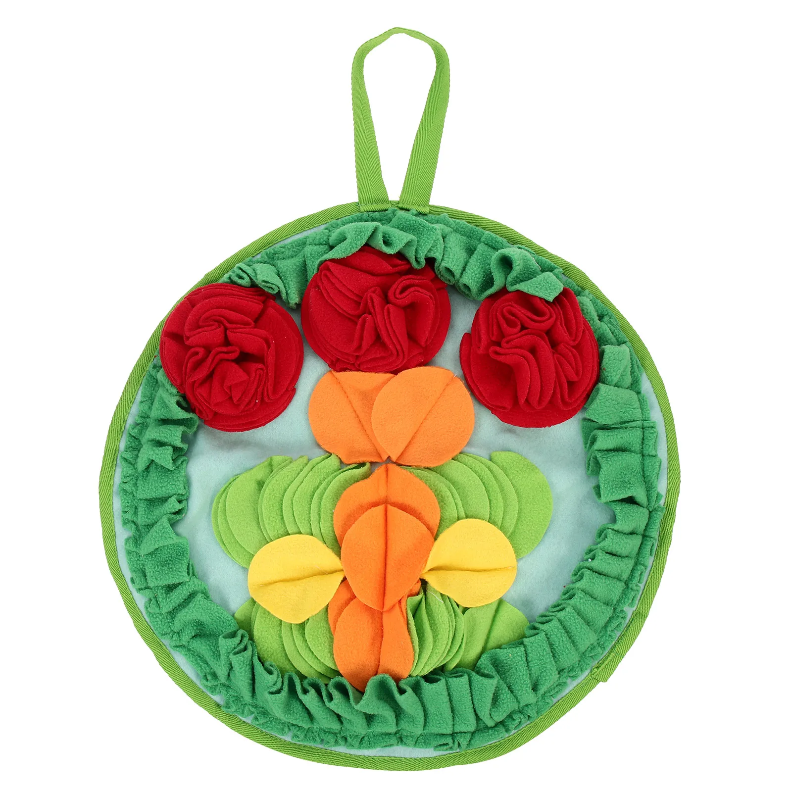 

Pet Feeding Mat Rabbit Snuffle Mat Durable Non Slip Bottom Pad Foraging Bunny Interactive Slow Feeding Cushion