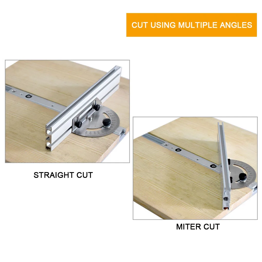 

Table Saw Angle Ruler Adjustable Carpenter Accessories Woodworking Miter Gauge Measurement Device Guiding Rulers