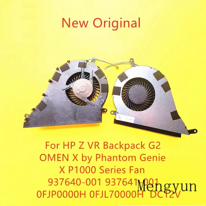 חדש מחשב נייד cpu קירור מאוורר עבור hp z vr גב g2 סימן x על ידי פנטום ג 'ני x p1000 סדרת מאוורר 937640-001 937641-001 12v