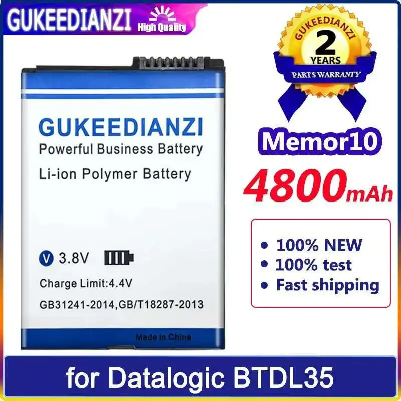 

4800 мАч для Datalogic BTDL35 Memor 10 Memor10 Стабильный аккумулятор для устройства сканирования штрих-кода большой емкости