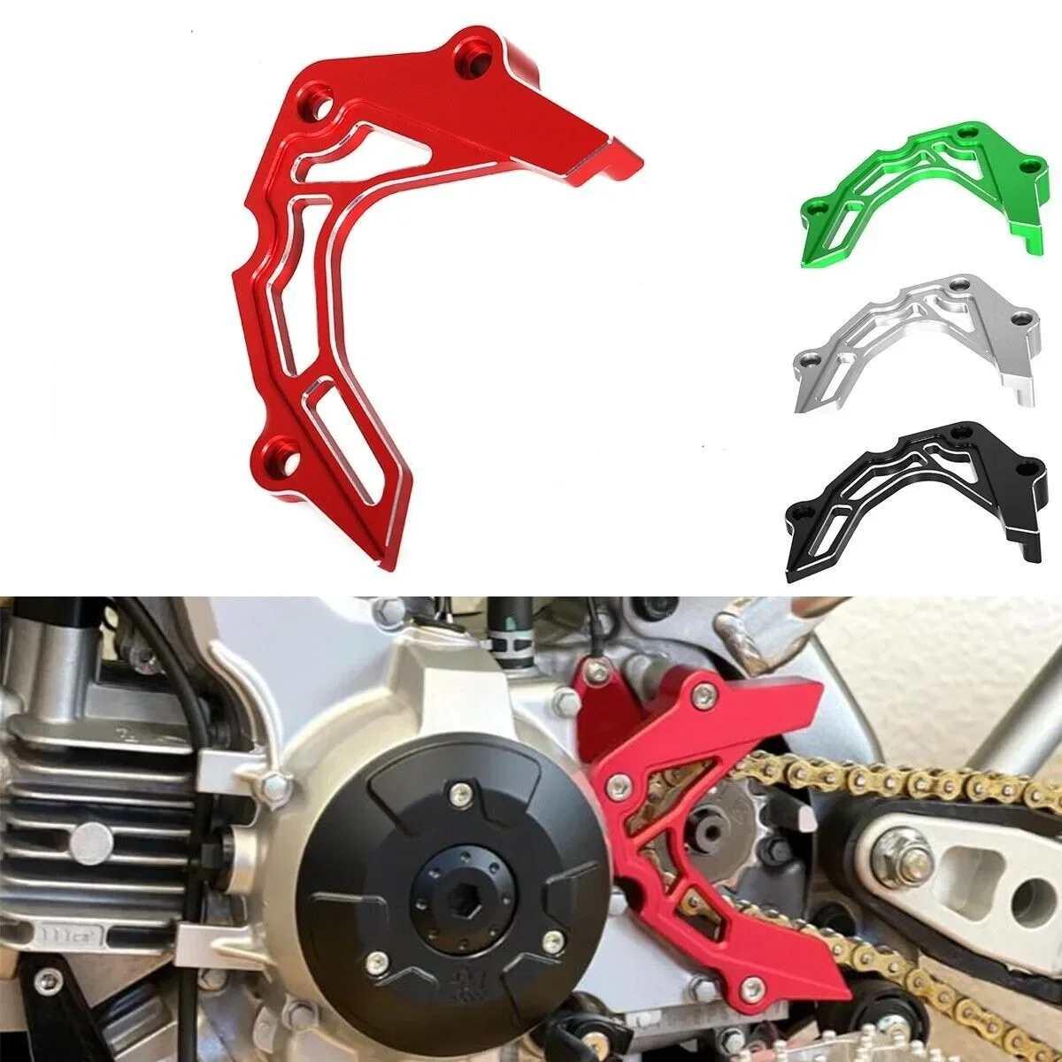 Motorcycle Front Sprocket Guard Chain Cover For Kawasaki KLX110 KLX110L 2002-2024 Parts Accessories