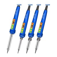 High power 100-200W adjustable temperature digital display soldering iron, high-temperature soldering iron set