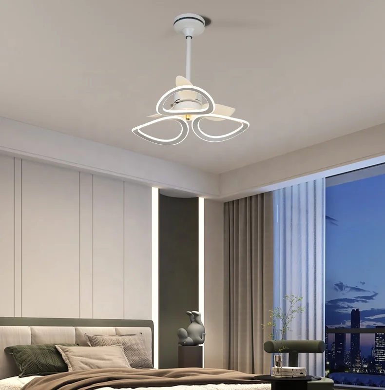 Living room ceiling fan Led ceiling fan lighting appliance 220V modern household decoration ceiling fan with Led lamp