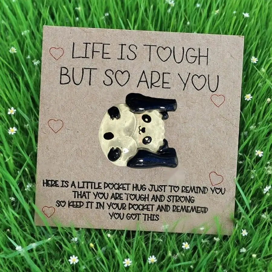 1-100pcs  Cute Mini Colorful Resin  Inspirational Animal Themed Appreciation Gifts Assorted Resin Figurines with Note Cards Love