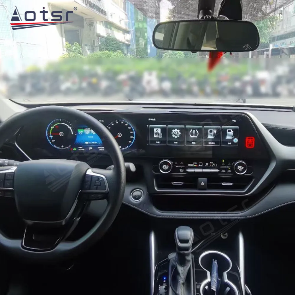 Car Radio With Android Screen Player For Toyota Highlander Crown Kluger 2021 2022 2023 GPS Navi Car Radio Bluetooth Head Unit