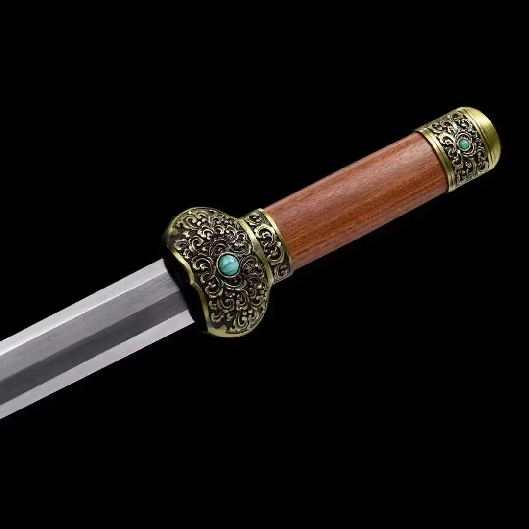 Viking Golden Lantern Sword Gladiator Katana Damascus Steel Short Sword Overall 53 cm Cosplay Real Sword Ninja Battle Not Sharp