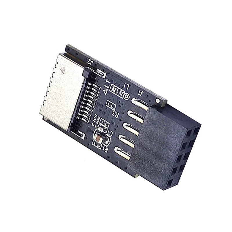 Carte mère USB2.0 9Pin à TYPE-C A-KEY Convertisseur de connecteur avant USB3.2 Adaptateur d'en-tête petTYPE-E