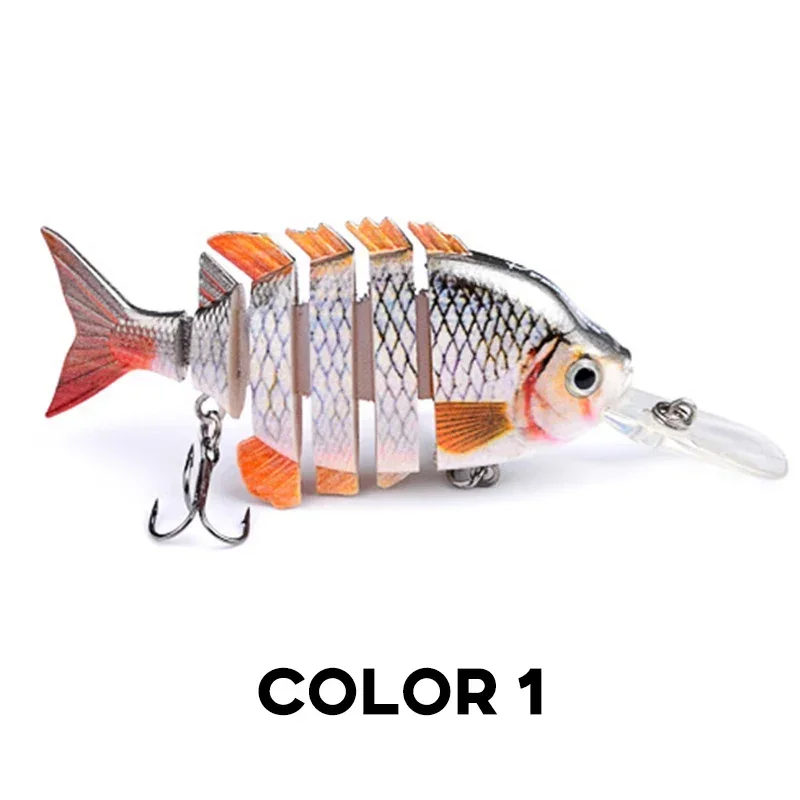 1PCS 10cm 14g Multi Jointed Swimbait Pike Jerkbaits Fishing Lures Wobblers Artificial Bait for Sinking Minnow Lure Crankbait
