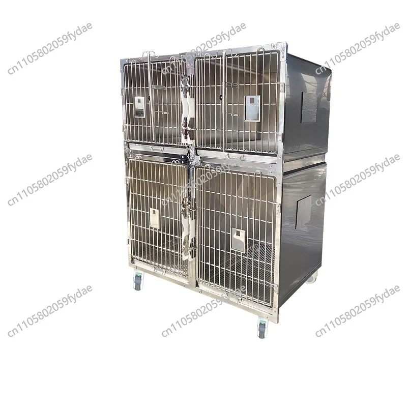 

Pet hospital inpatient cage 304 stainless steel dog and cat cage = breeding combination pet store boarding cage