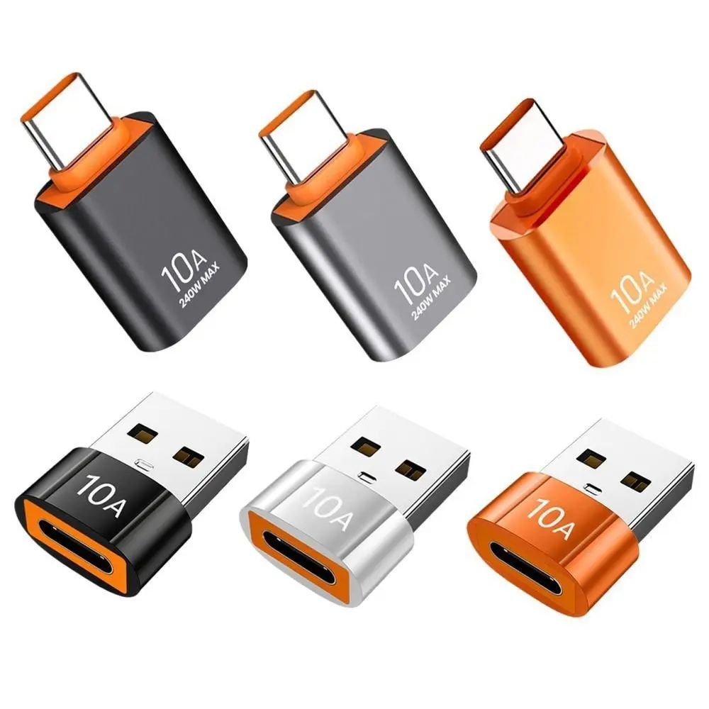 OTG Adapter USB To Type C Converter Transmission USB 2.0 Type C To USB Adapter Metal Shell Mini Fast Charging Adapter